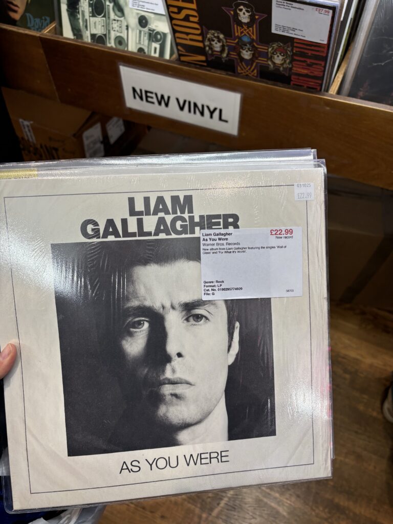 Liam Gallagher As You Were vinyl at Sounds of the Universe Soho London