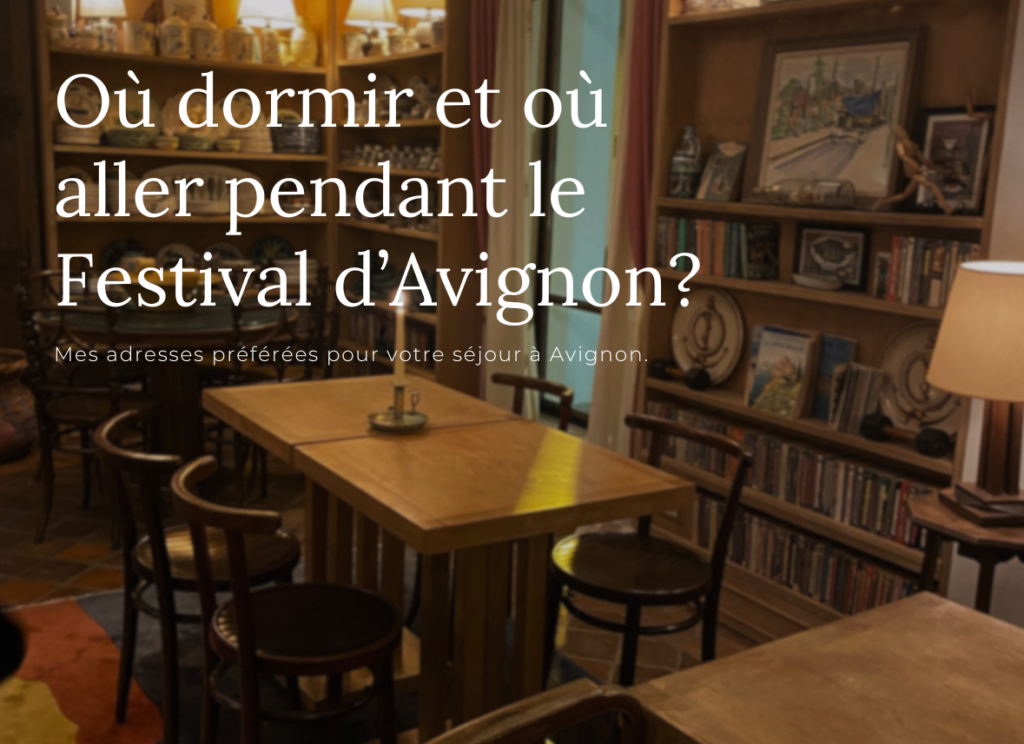 Casa Bronzini Avignon Festival 2026, intérieur salle restaurant