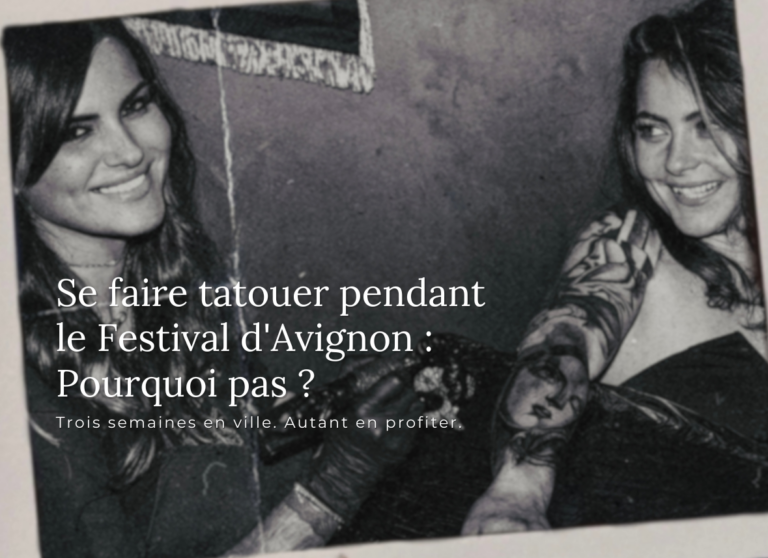 Tamara Chaudesaigues tatoueuse en séance de tatouage à Avignon chez Graphicaderme