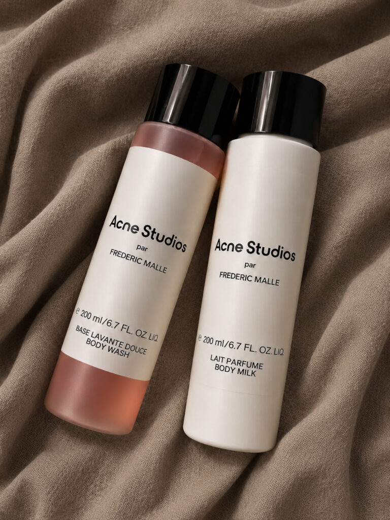 Gel douche et crème Acne Studios par Frédéric Malle