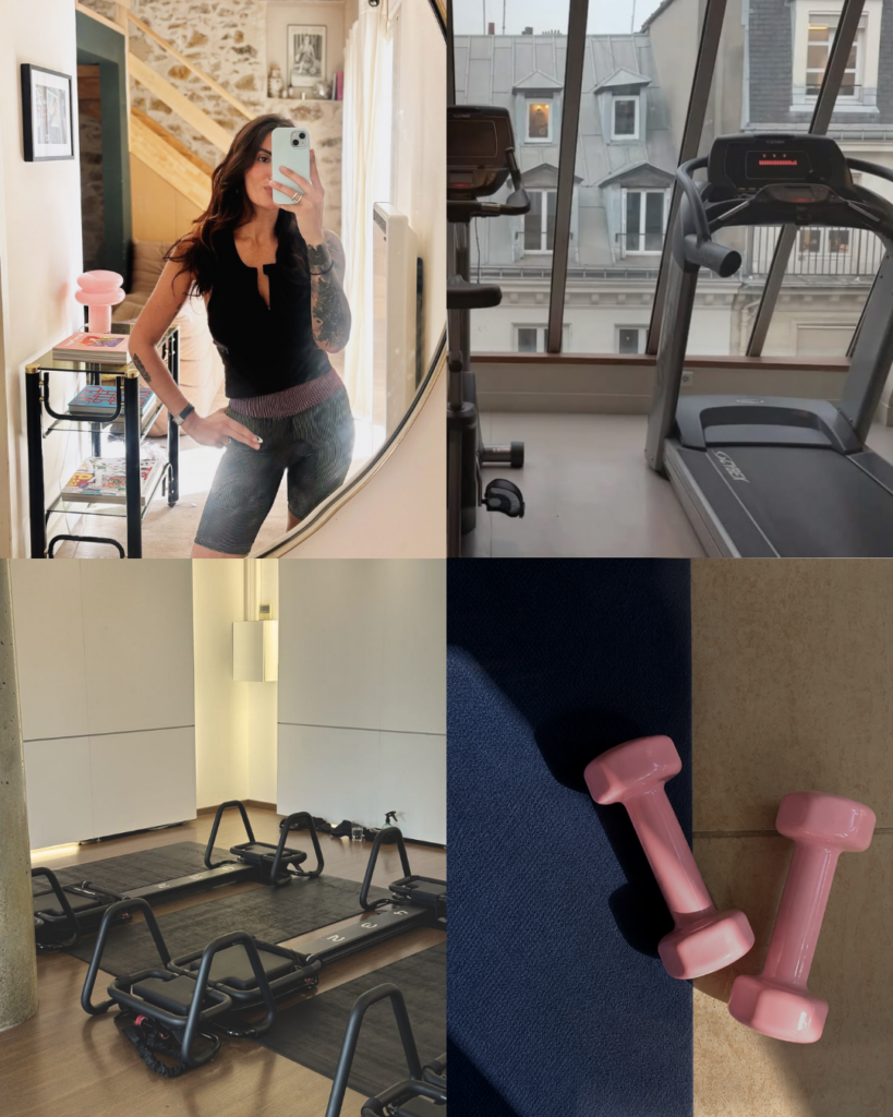 Routine sportive avec Lagree, marche en pente et renforcement musculaire