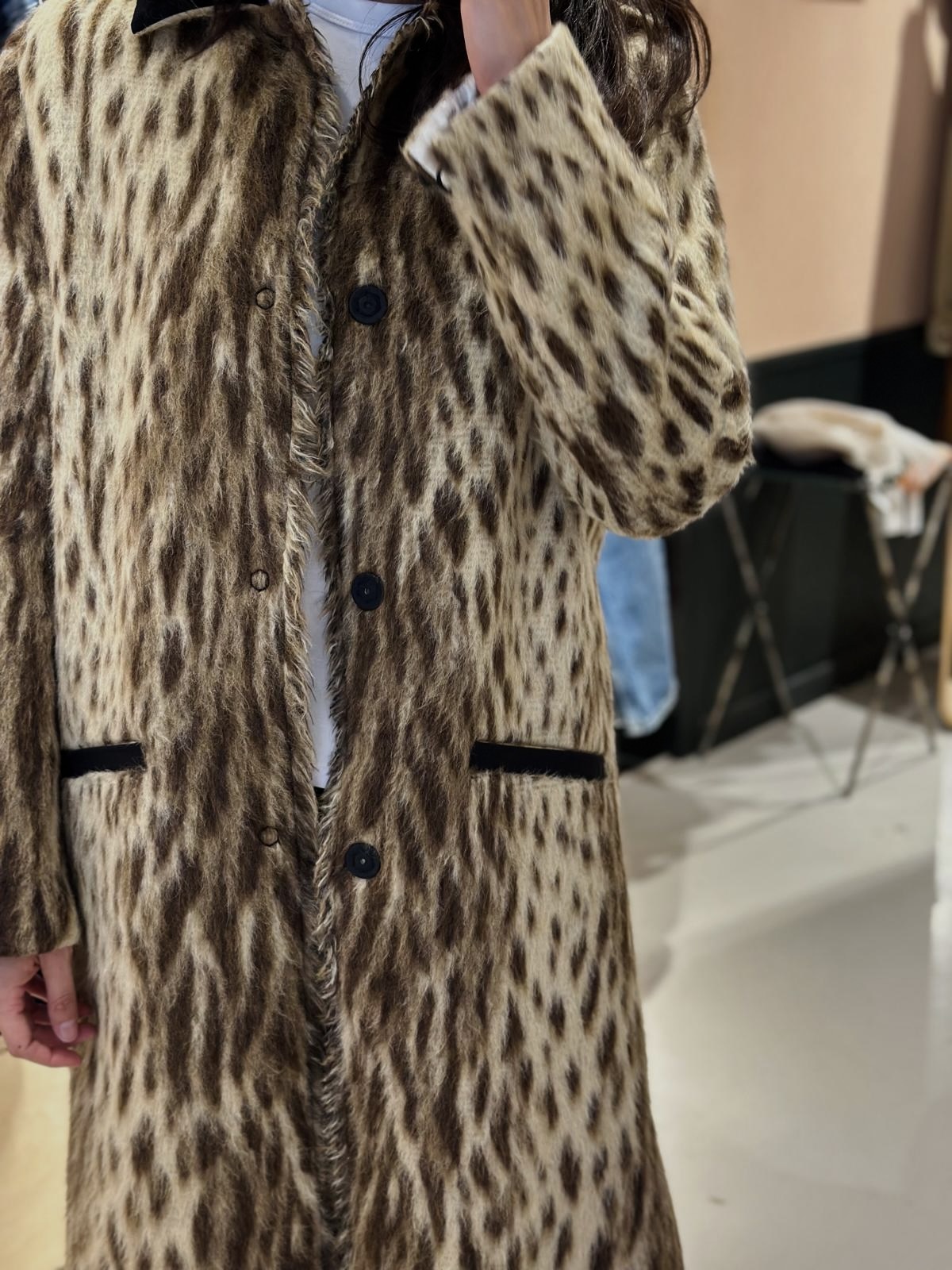 Try the Forte Forte leopard coat in the Pieds Nus boutique in Saint-Rémy-de-Provence