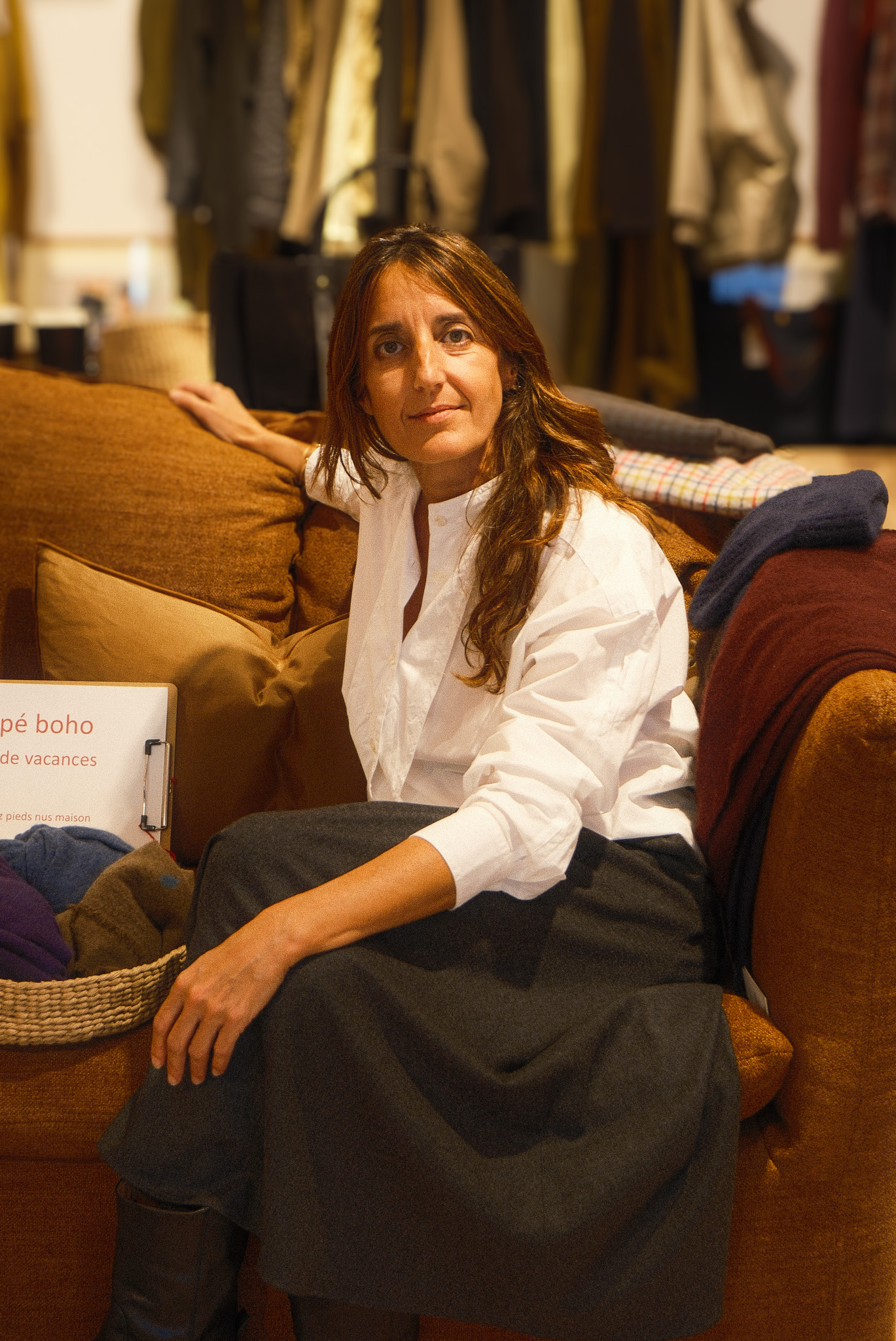 Portrait of Caroline in the Pieds Nus shop in Saint-Rémy-de-Provence