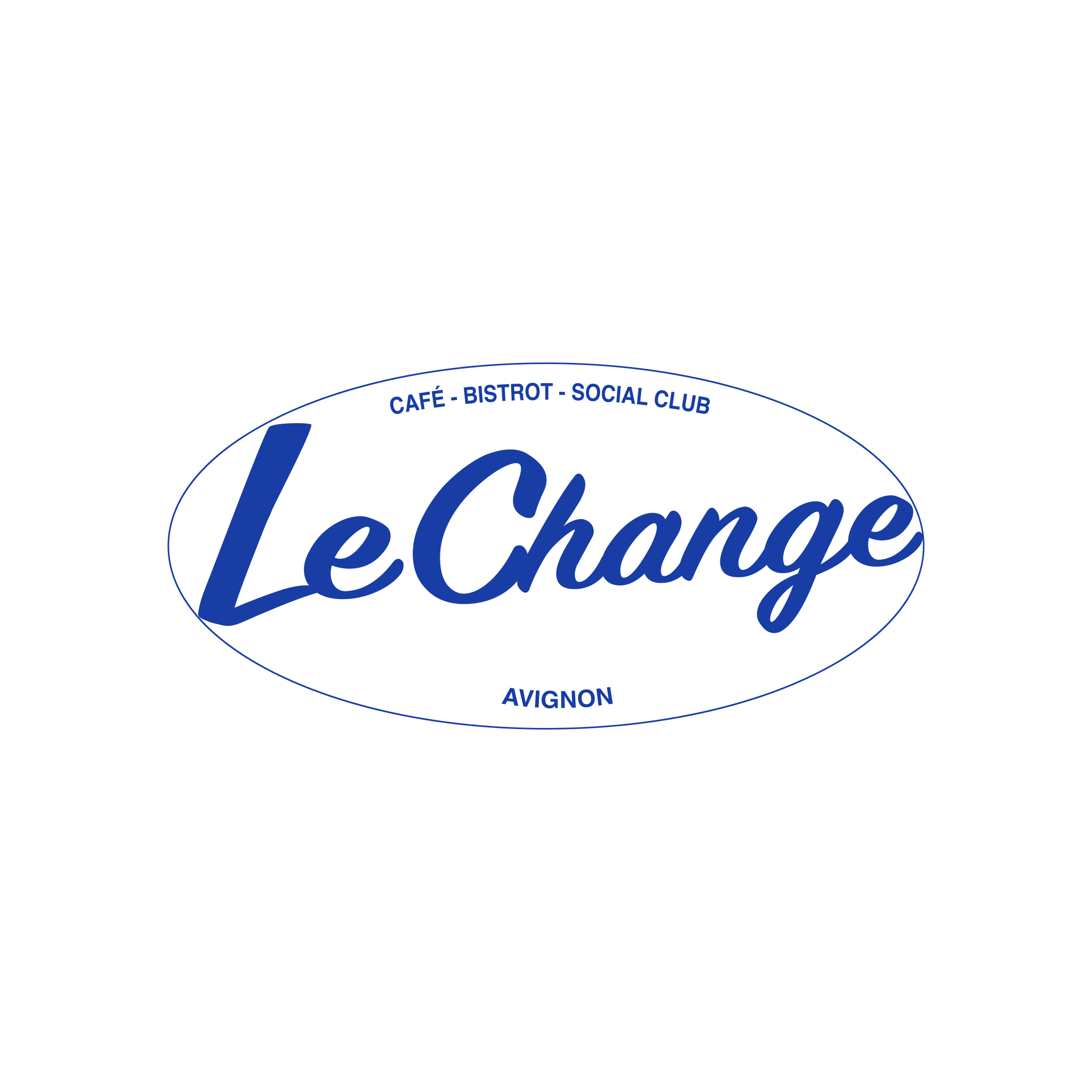 Logo of the restaurant Le Change created by Minuit d’Orsay, a web design studio in Paris
